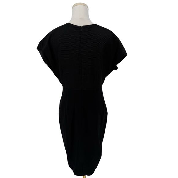 Sheath V-Neck Ponte Dress Professional Career Women’s Classic Workwear Unbranded - Picture 4 of 5